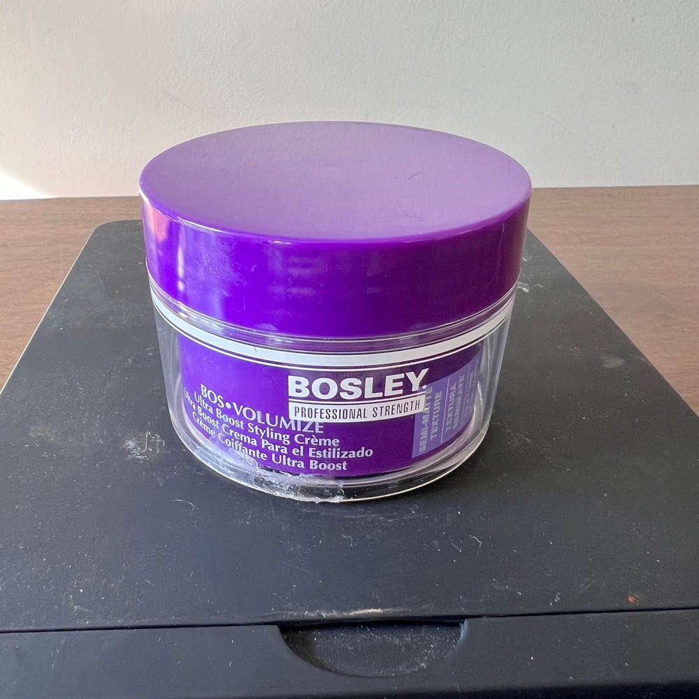 Bosley Bos Volumize Ultra Boost Styling Creme Professional Strength 2.6oz Jar
